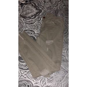 Olive green jeans